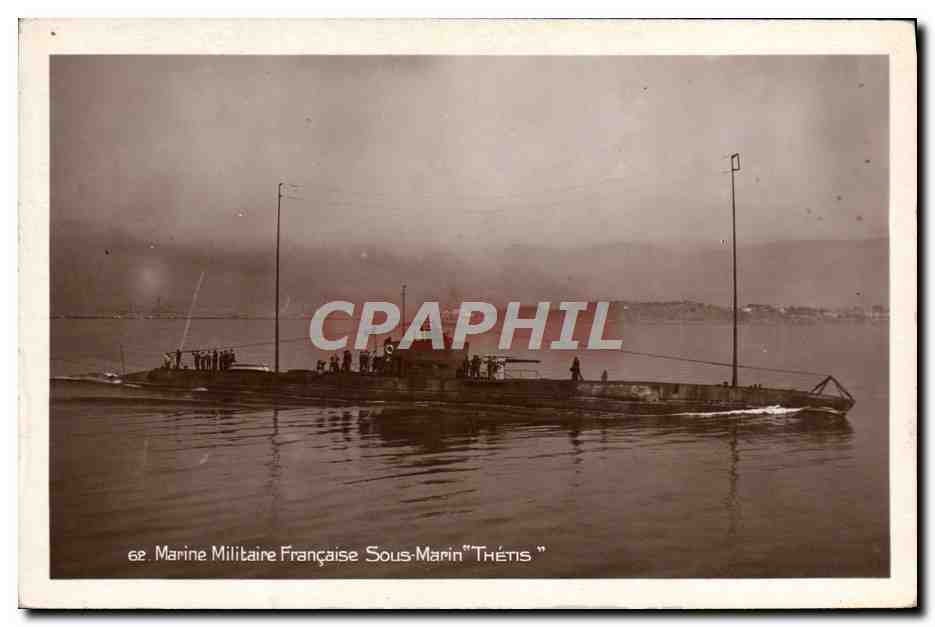 Sous-Marin "Thétis" — Marine Militaire Française — éditeur non visible