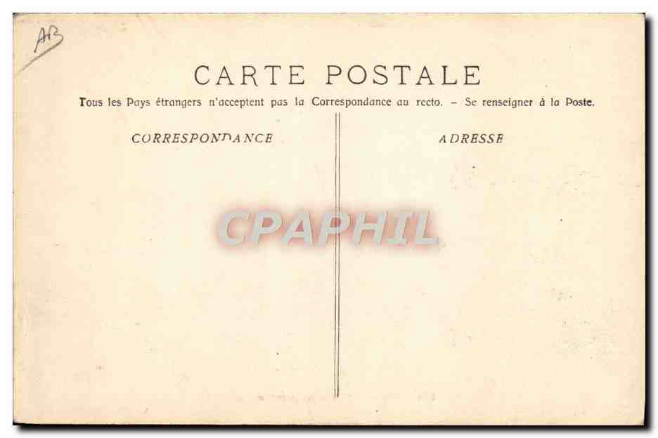 Sous-Marin naviguant en surface — A. Bougault, n° 426 — Verso