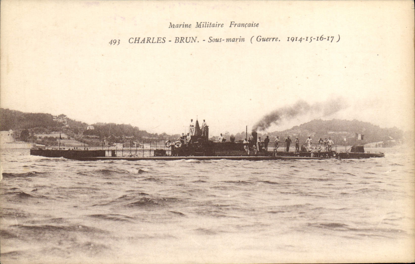 Sous-marin Charles-Brun — Marine Militaire Française — Édition Toulon
