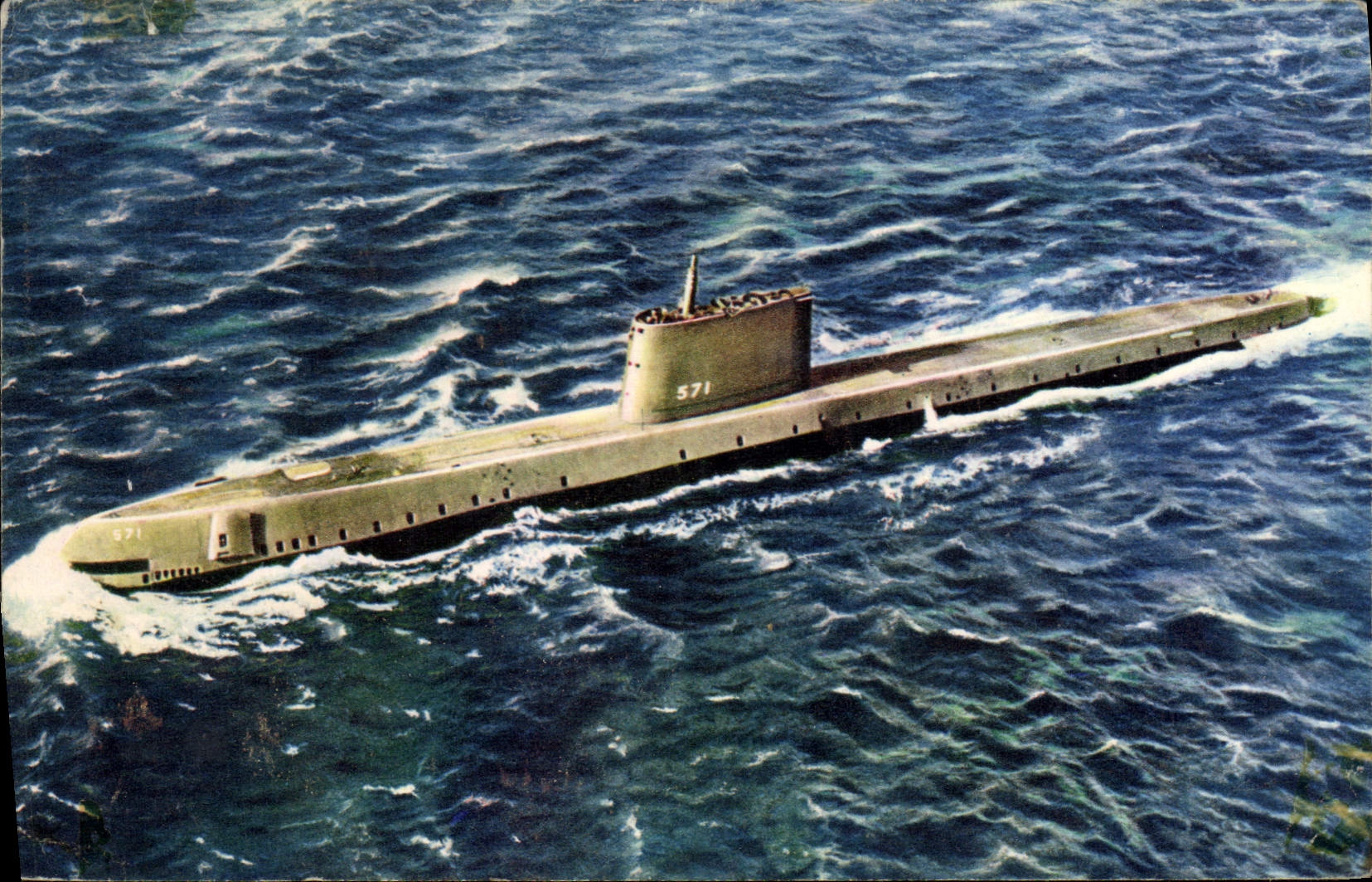 CPM Bateau de guerre Le Nautilus premier Sous-marin atomique 