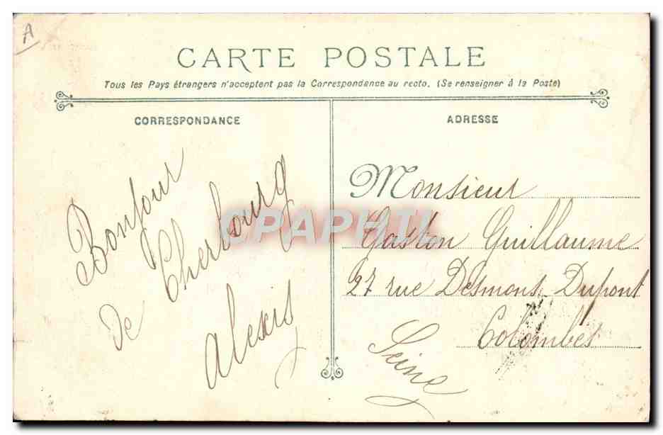 Bateau IÉNA après explosion — vue tribord et bassin — Collection P. B. Cherbourg — Reverso