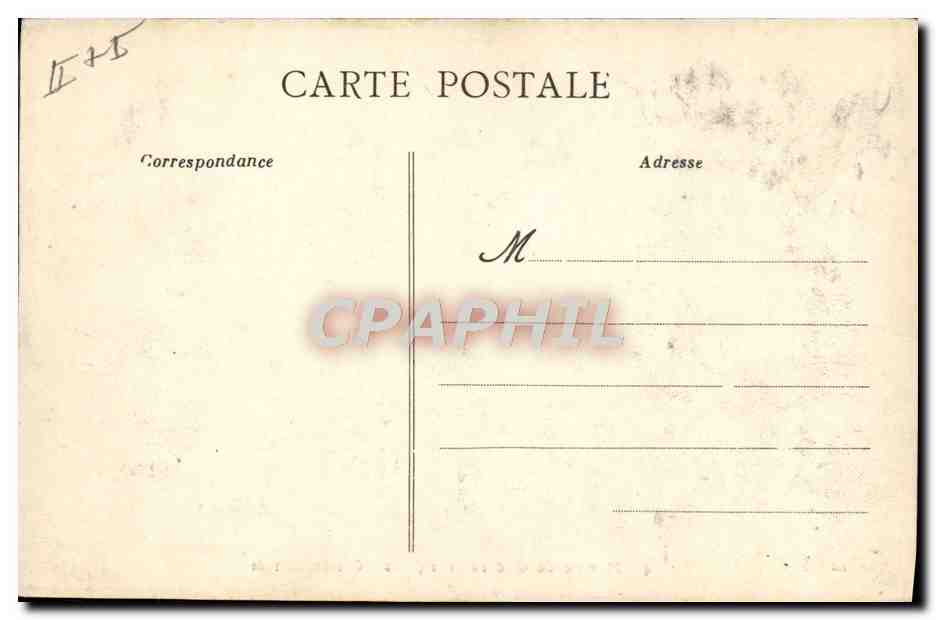 CPA Bateau de guerre Cuirasse en rade — Verso