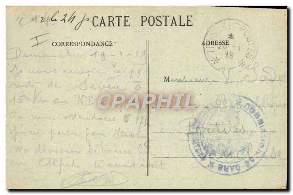 CPA Gray Le theatre Rue Victor Hugo — Verso