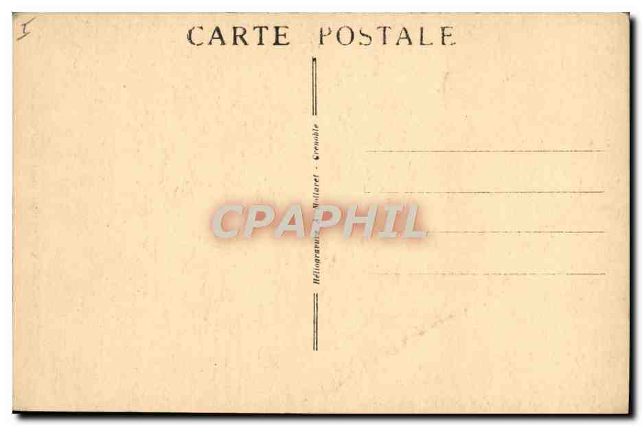 CPA Grenoble Le theatre et la tour romaine — Verso
