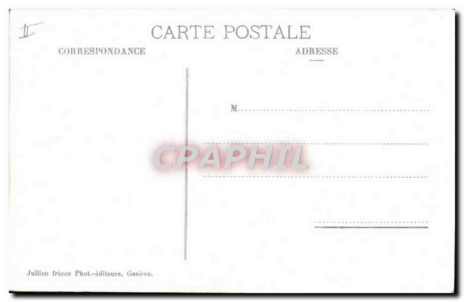 CPA Le theatre Geneve  — Verso