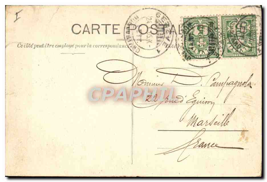 CPA Geneve Le grand theatre  — Rückseite
