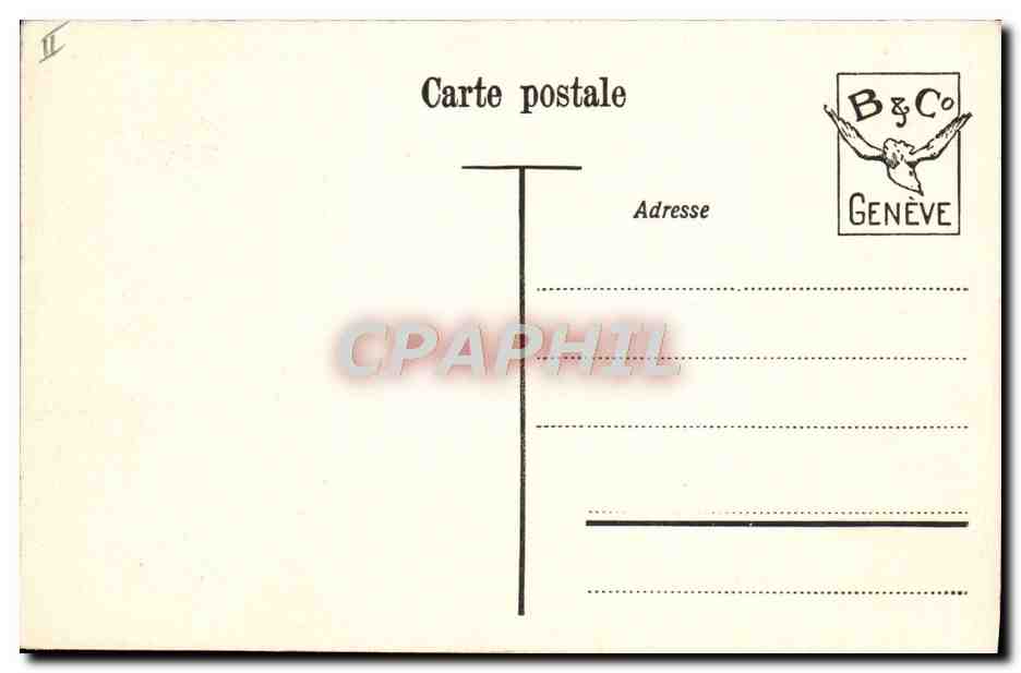 CPA Le theatre Geneve  — Verso