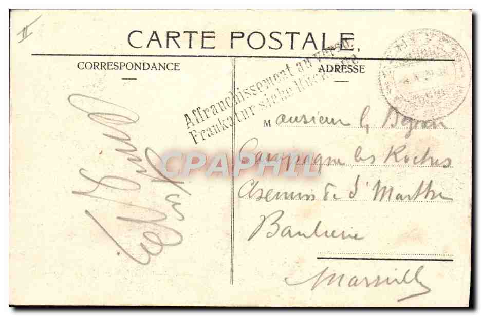 CPA Le theatre Geneve  — Verso