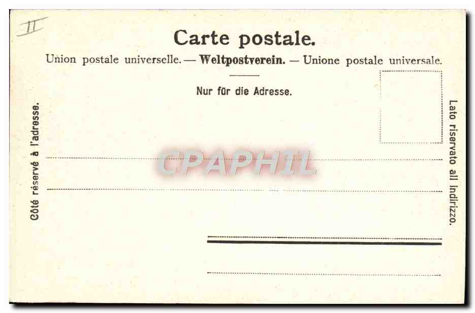 CPA Geneve Le theatre et le musee Rath — Verso