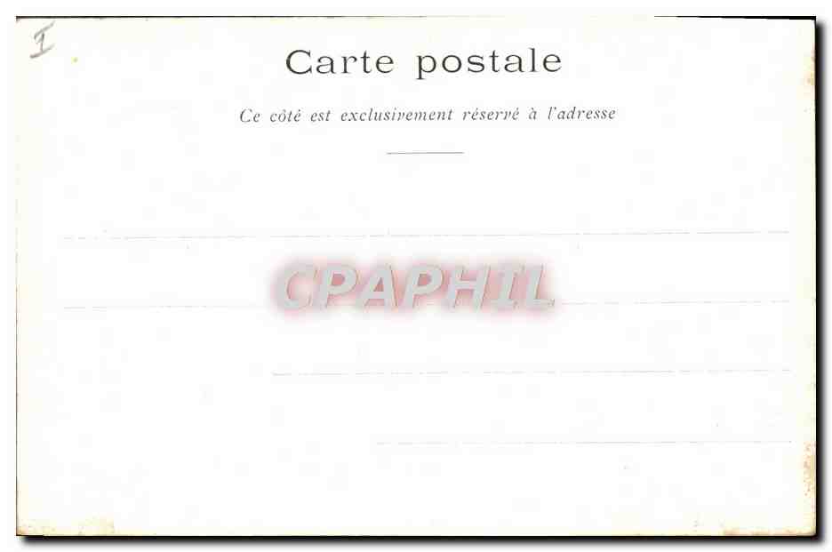 CPA Geneve Le theatre et statue du general Dufour  — Verso