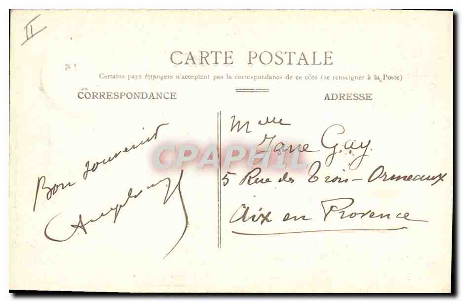 CPA Le grand theatre Le Havre — Verso