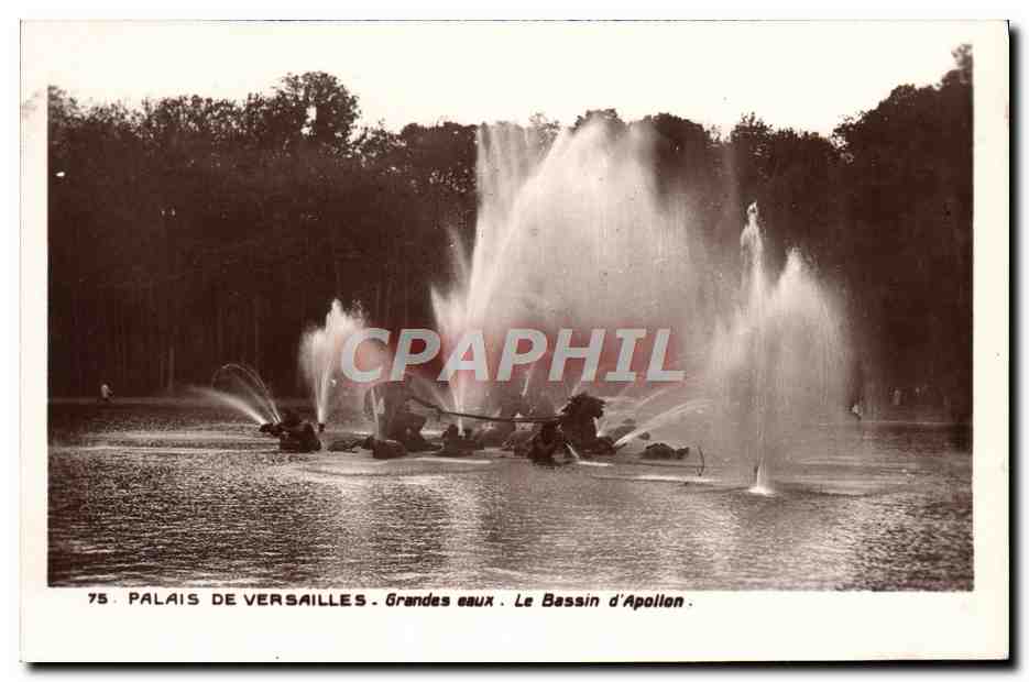 CPA Palais De Versailles Grandes eaux le bassin d'Apollon