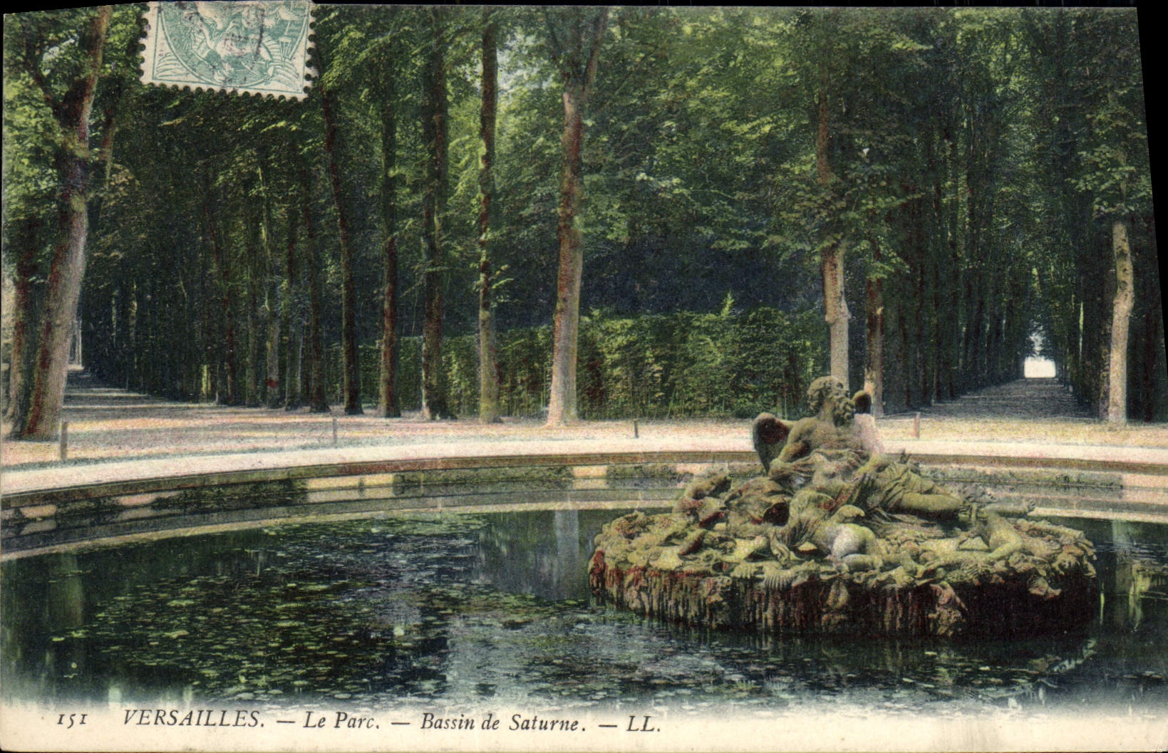 CPA Palais De Versailles Le Parc Bassin de Saturne