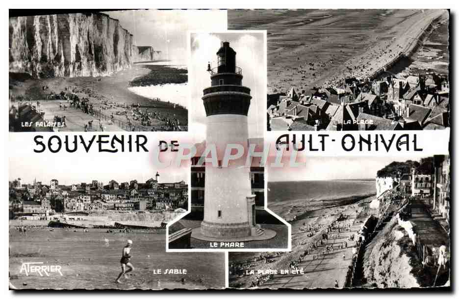 CPM Ault Onival Les falaises Le sable La plage en ete 