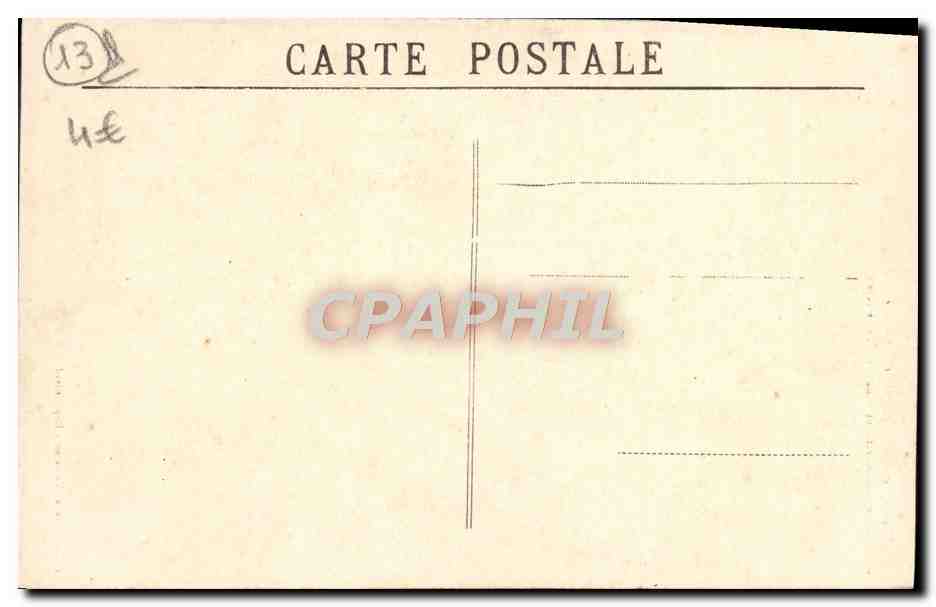 CPA Tarascon Portail de l'eglise Ste Marthe et Clocher  — Rückseite