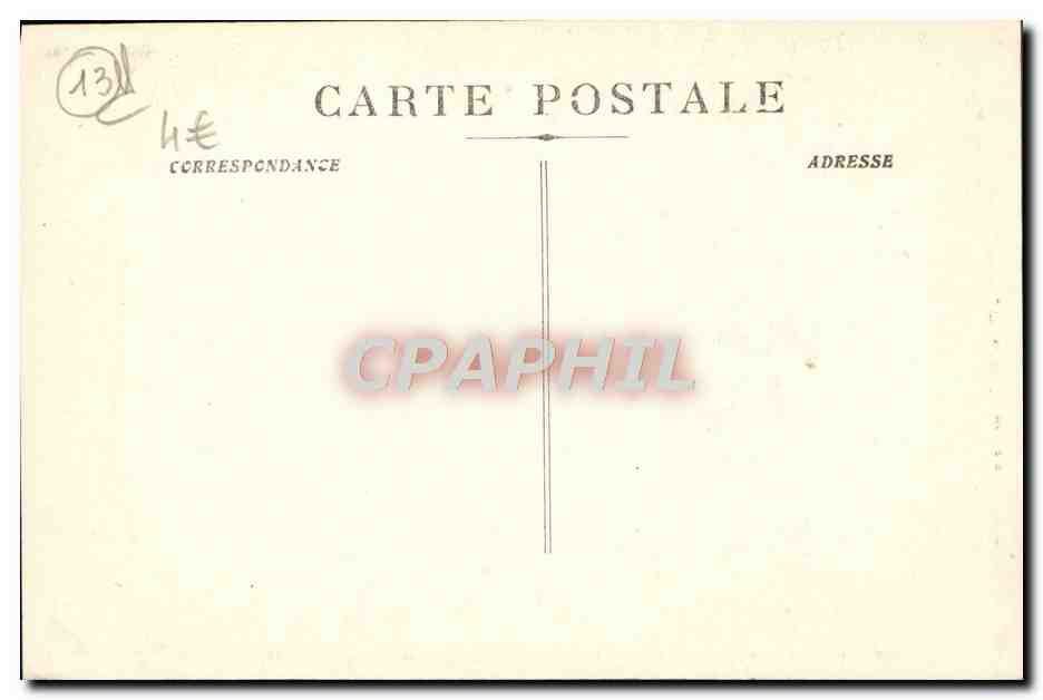 CPA Tarascon Porte de L'Eglise Sainte Marthe — Rückseite