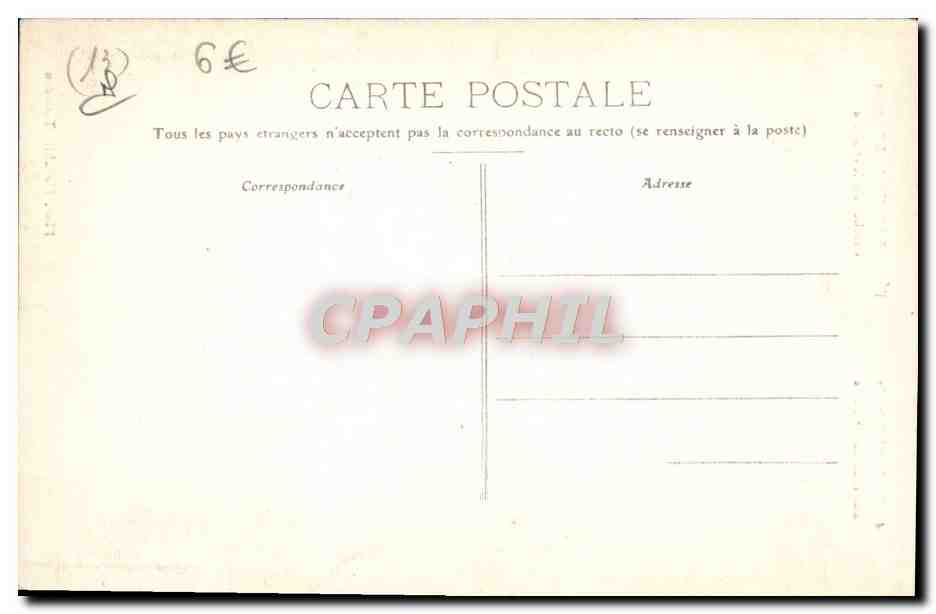 CPA Tarascon Entree primitive de l'Eglise Sainte Marthe Clocher du 15eme — Rückseite