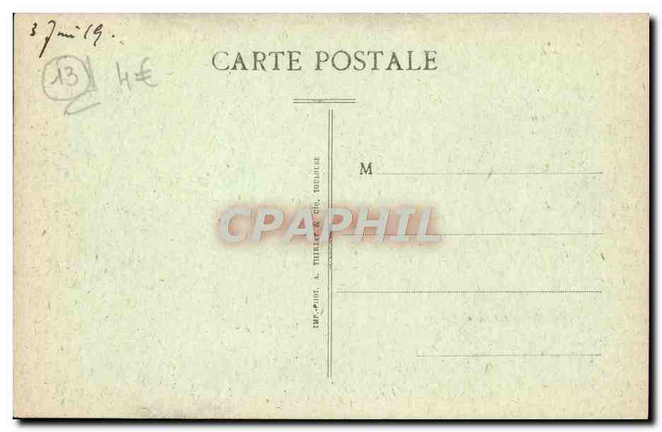 CPA Tarascon Le Chateau du Roi Rene cote de la Ville — Rückseite