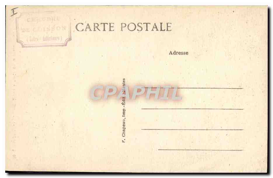 Clisson (Loire-Inférieure) — Le Château - Porte de la Prison des Hommes — Éditeur P. Chapeau — Reverso
