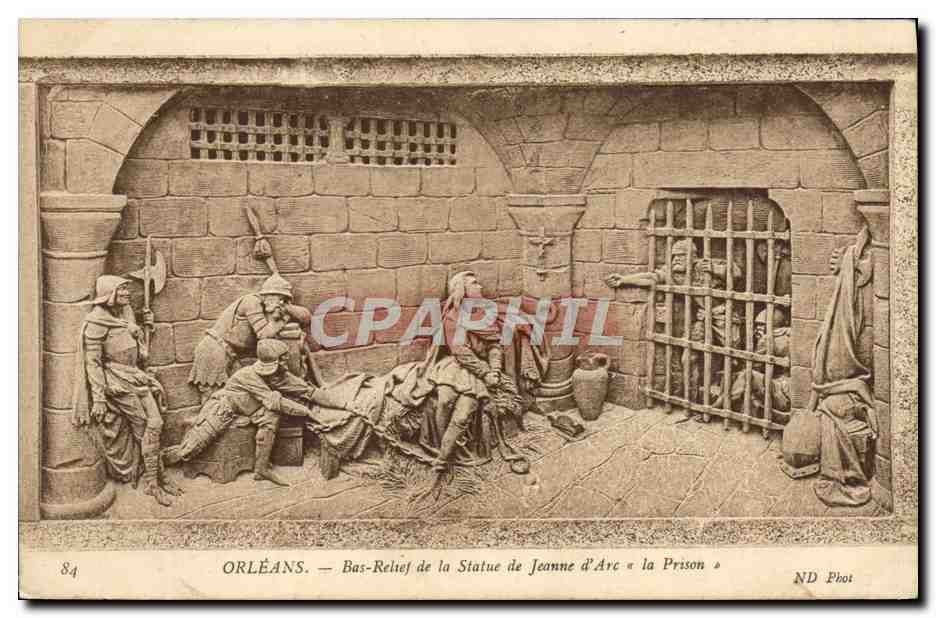 Orléans — Bas-relief de la Statue de Jeanne d'Arc « la Prison » — ND Pboit, n°84