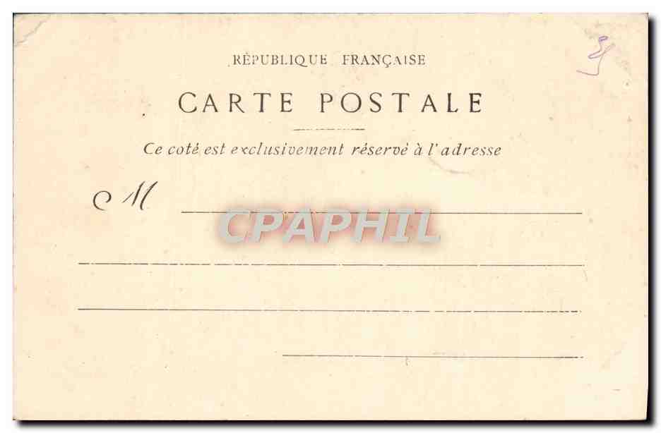 CPA Prison Madagascar Sainte Marie Prison centrale — Verso