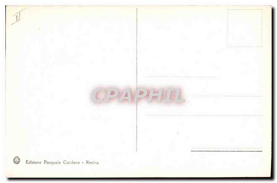 Cratère du Vésuve — après l'éruption d'avril 1906 — Édition Pasquale Cordova - Resina — Verso