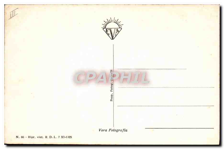 Napoli - Una Gita al Vesuvio — éditeur Vera Fotografia, n° 66 — Reverso