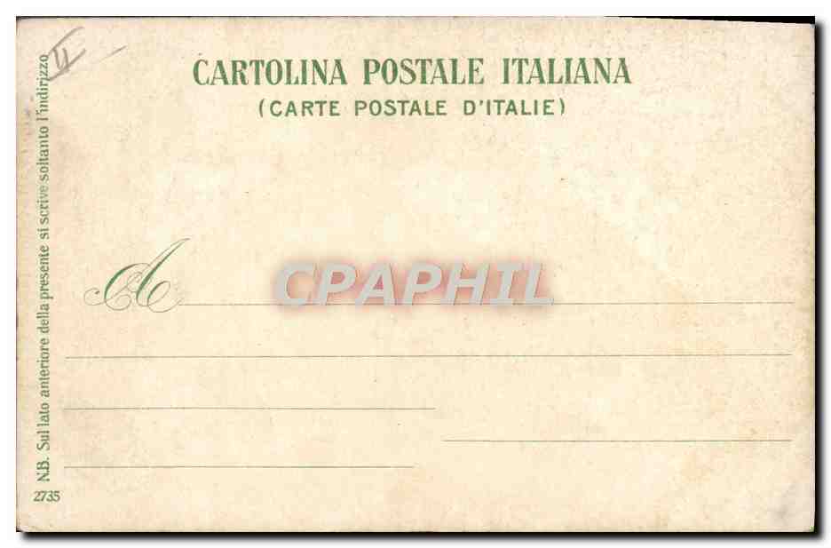 Vesuve en éruption — Les petites laves — Édit. E. Ragozino, Galleria Umberto, Napoli — Verso