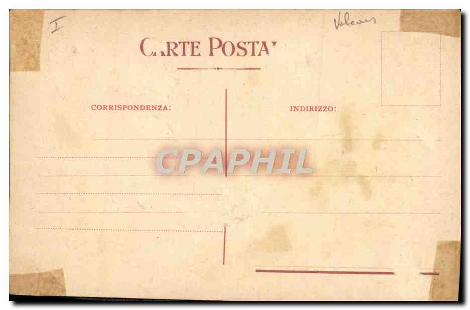 CPA Volcan Vesuvio in eruzione  — Rückseite
