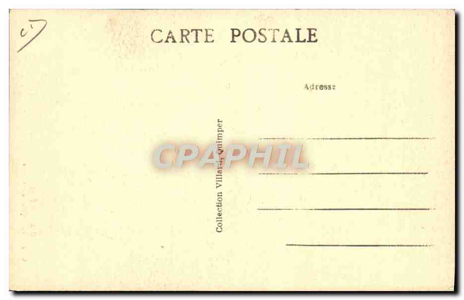 Chez le Perruaquier du Village — En Bretagne — Collection Villand, Quimper — Verso