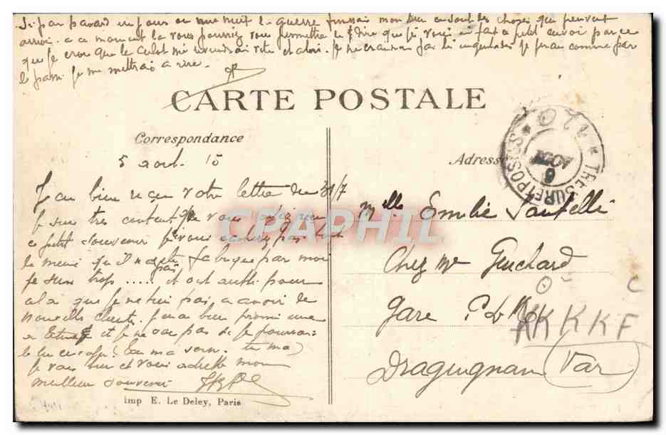 CPA Militaria Coiffeur Perruquier L'Argonne Salon de coiffure — Reverso