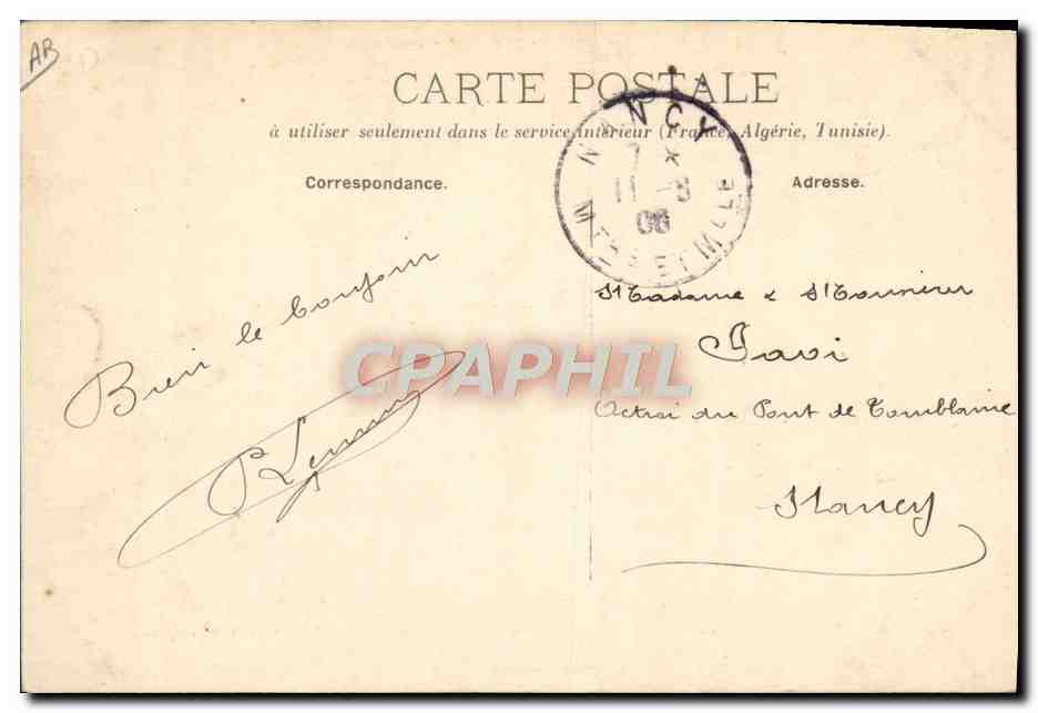 Camp de Maillé — Le Perruquier — Louis Royer, édit., à Arcis-sur-Aube — Reverso