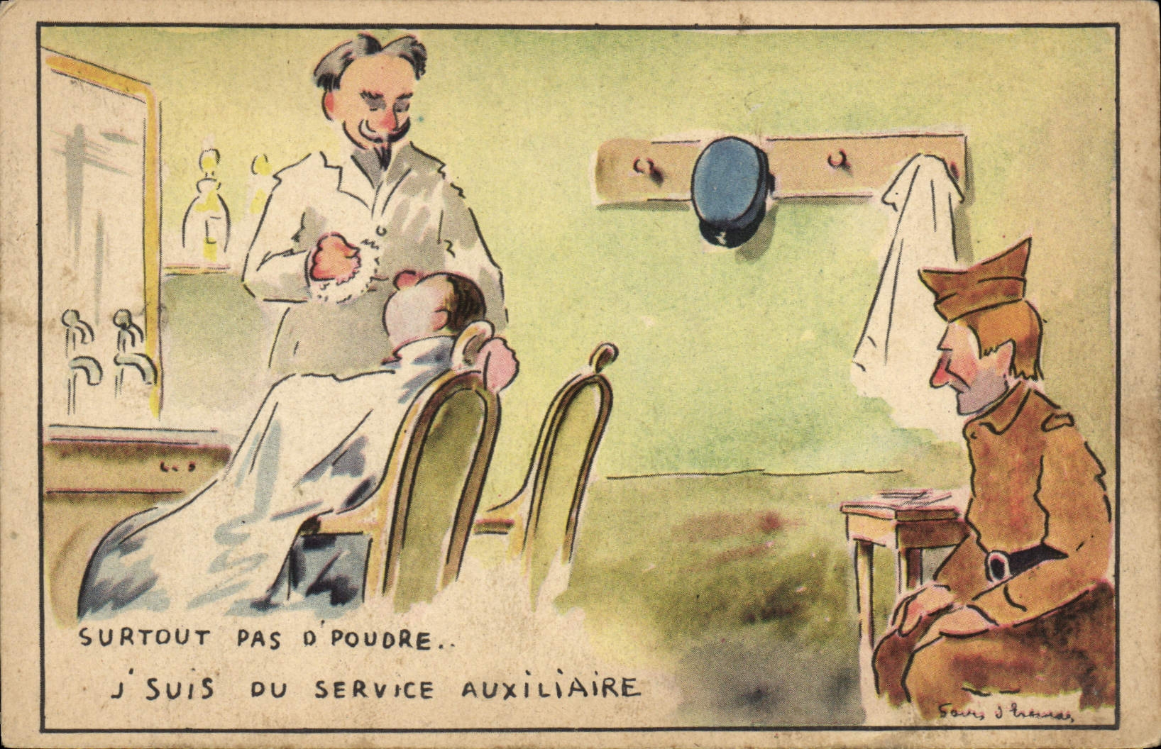 Surtout pas d'poudre.. J'suis du service auxiliaire — Série M - 72, éditeur J. Thévenin