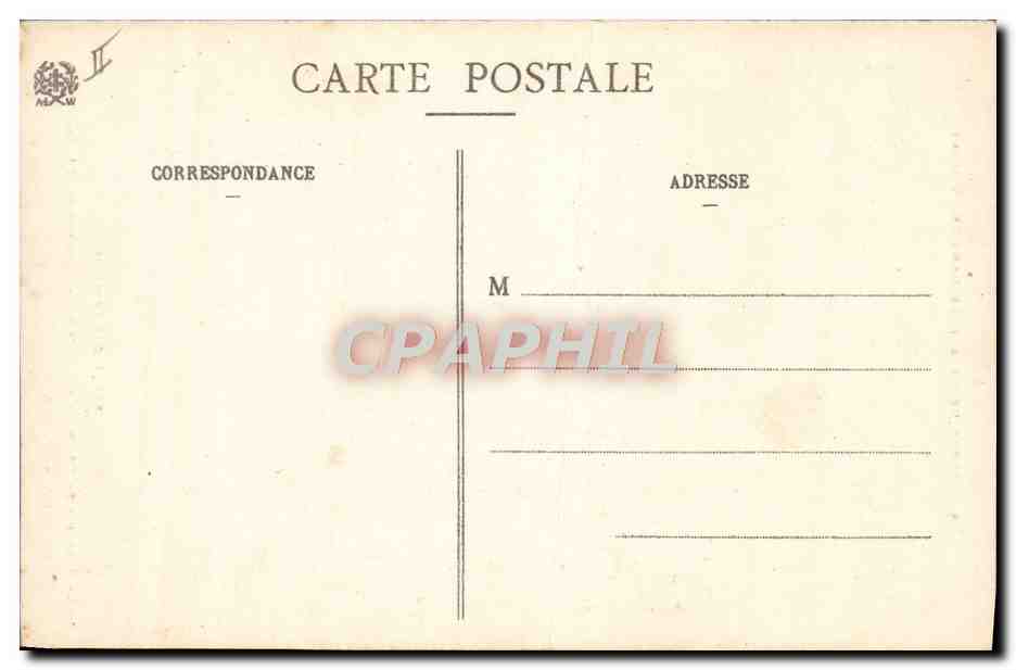 CPA Vosges Militaria Coiffeur Perruquier La boutique du coiffeur apres le bombardement du 27 aout 1914 — Rückseite