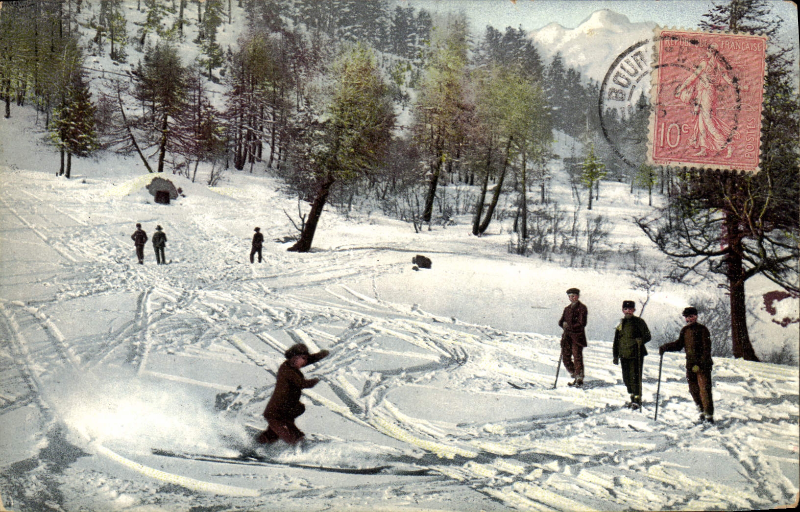 CPA Sports d'hiver Ski Un telemarque 