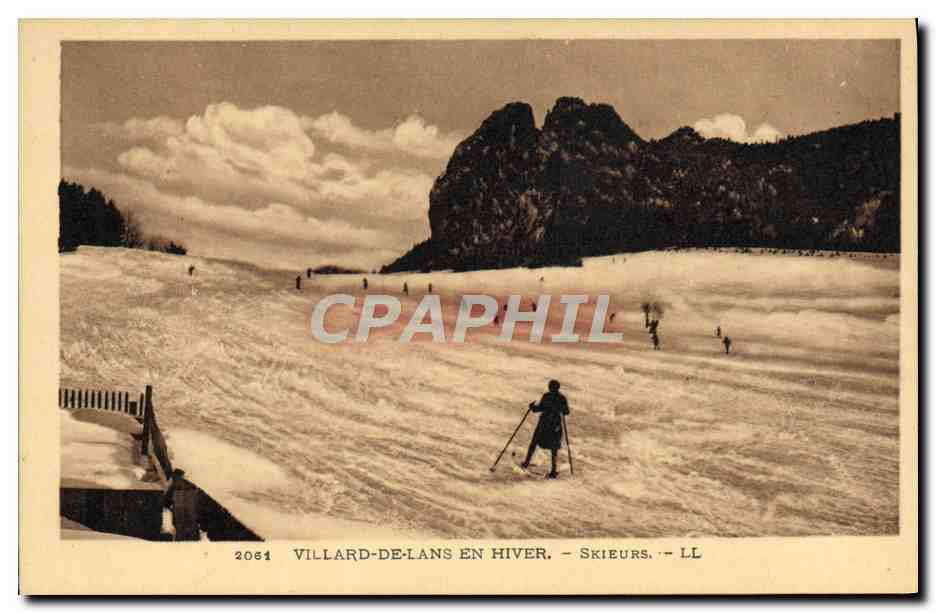 CPA Sports d'hiver Ski Villard de Lans en hiver Skieurs