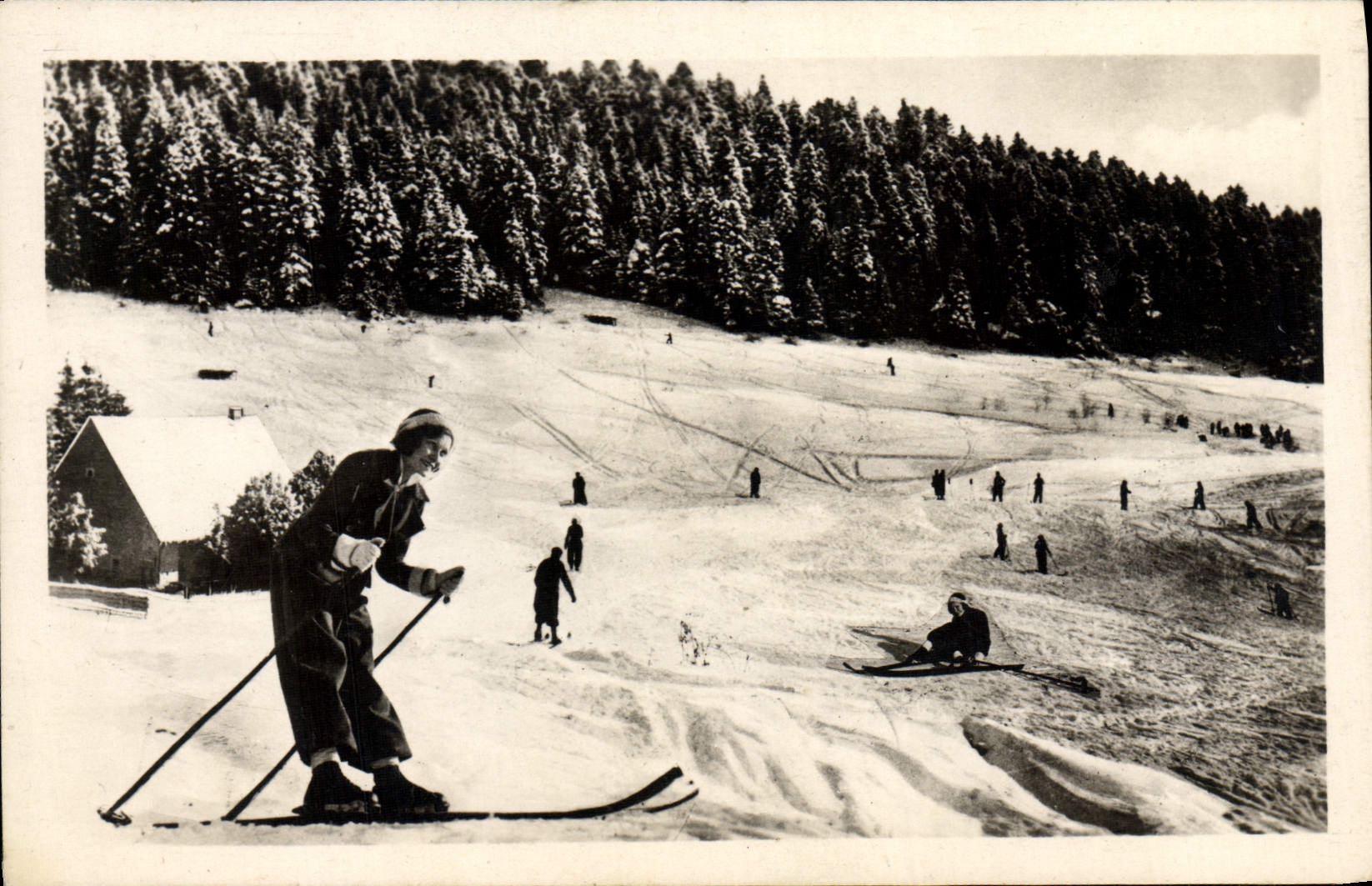 CPM Sports d'hiver Ski Hauteville Lompnes Les champs de ski de la ferme Guichard 