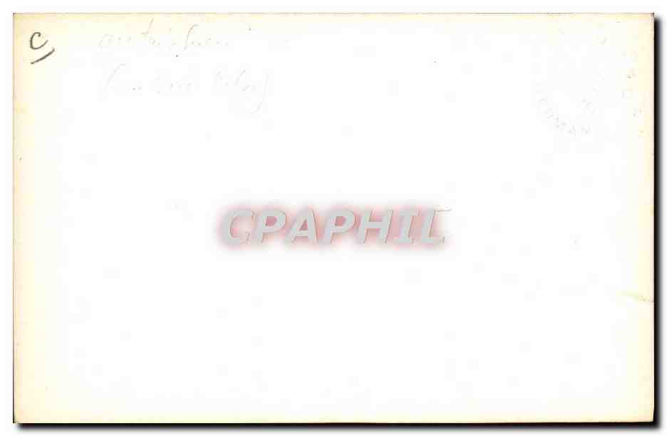 CARTE PHOTO Hermann Train Locomotive Autriche Au Nord Belge — Rückseite