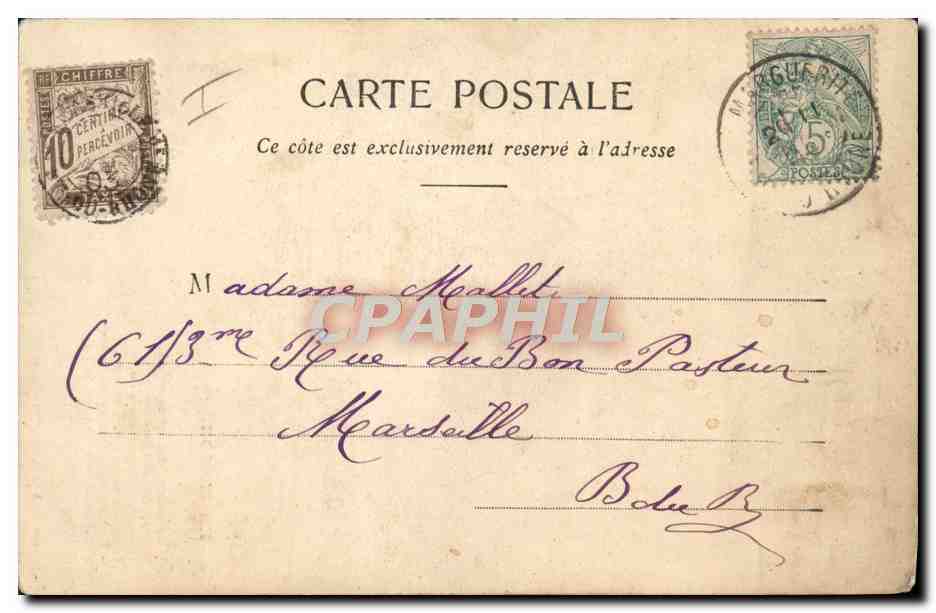 CPA Train Femme En wagon  — Rückseite