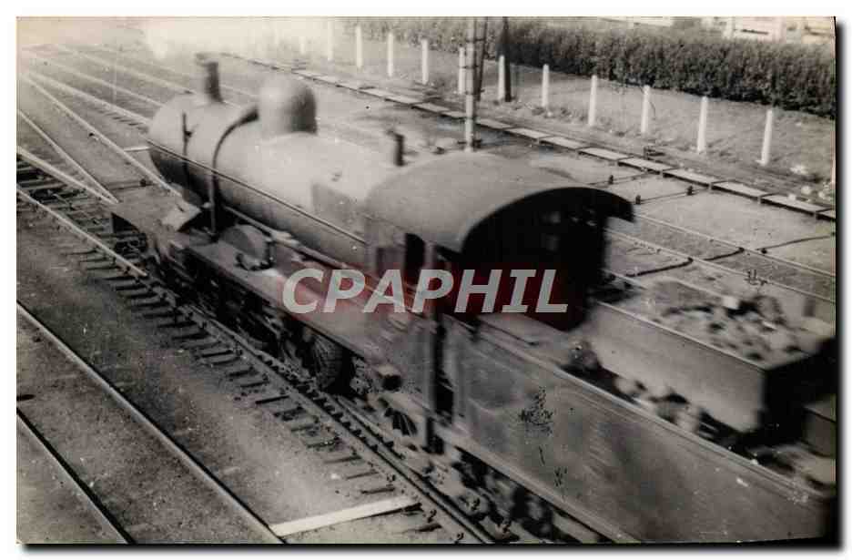 PHOTO Hermann Type 6 Atlantic genre PO Train Locomotive 