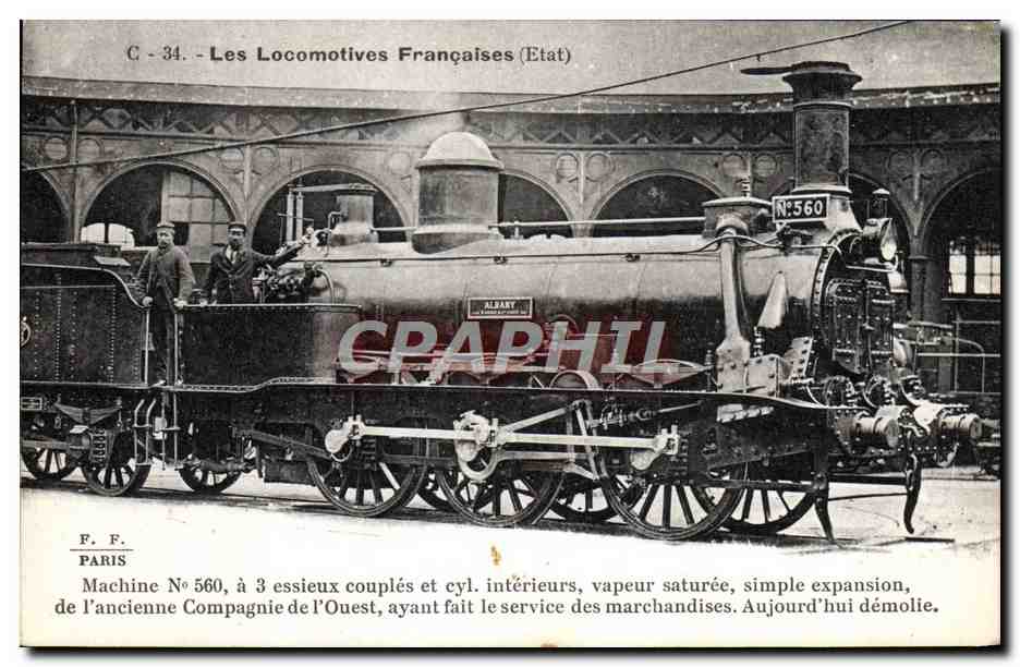 CPA Train Locomotive Machine 560