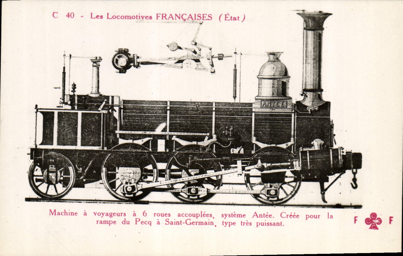 CPA Train Locomotive Machine a voyageurs 