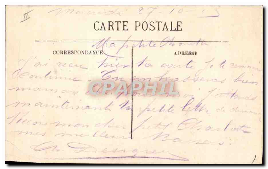 CPA Bateau Voilier  — Rückseite