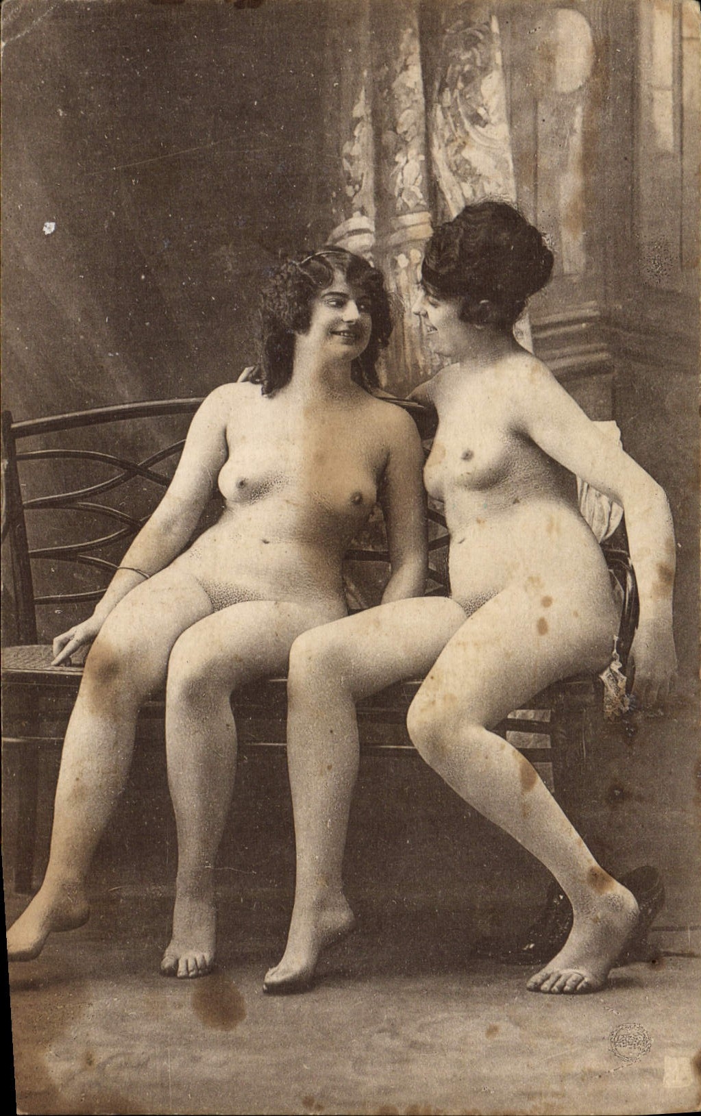 Deux femmes nues — intimité — Lagache, Série 6