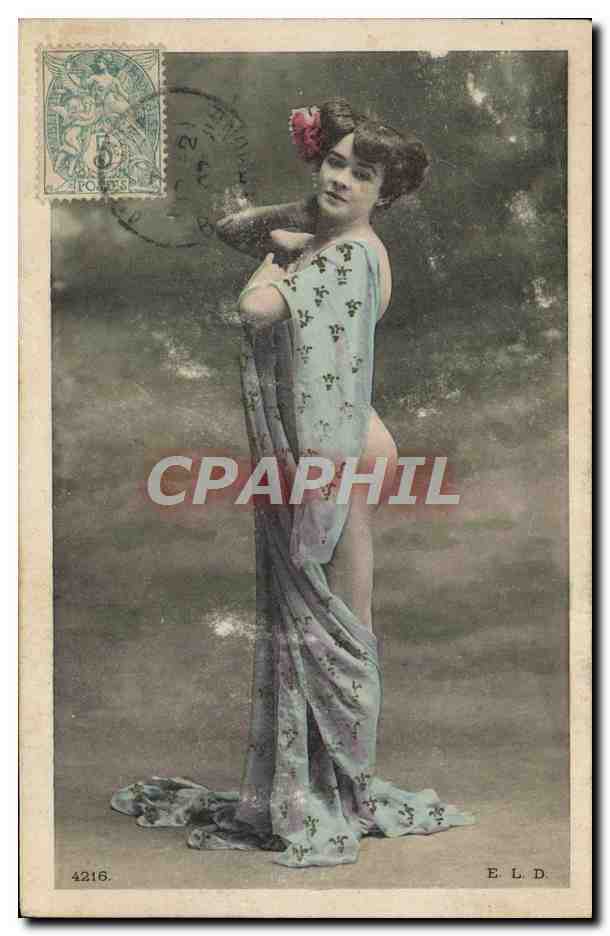 Mujer en vestido con motivos — E.L.D. 4216 — Editor E.L.D.