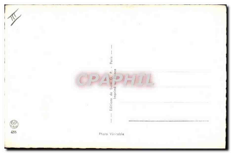 Nackte junge Frau — sitzende Pose — Éditions de Luxe G.P. Paris, n° 488 — Rückseite