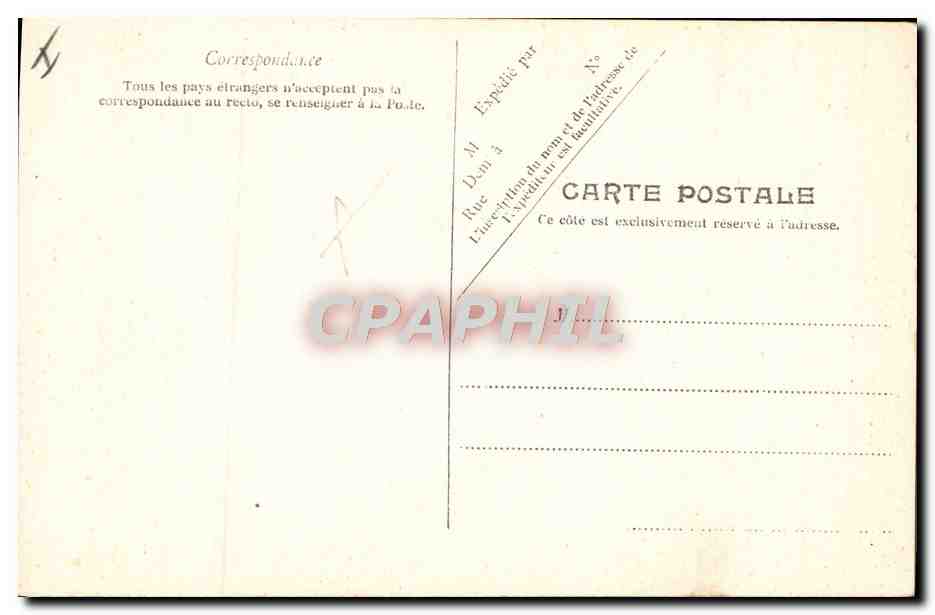 Mujer desnuda en bañera — escena de cabaret — U.P. PARIS, n° 2450 — Reverso