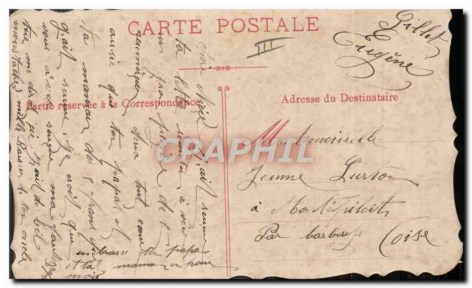 CPA Militaria Amities du 4eme d'artillerie  — Verso