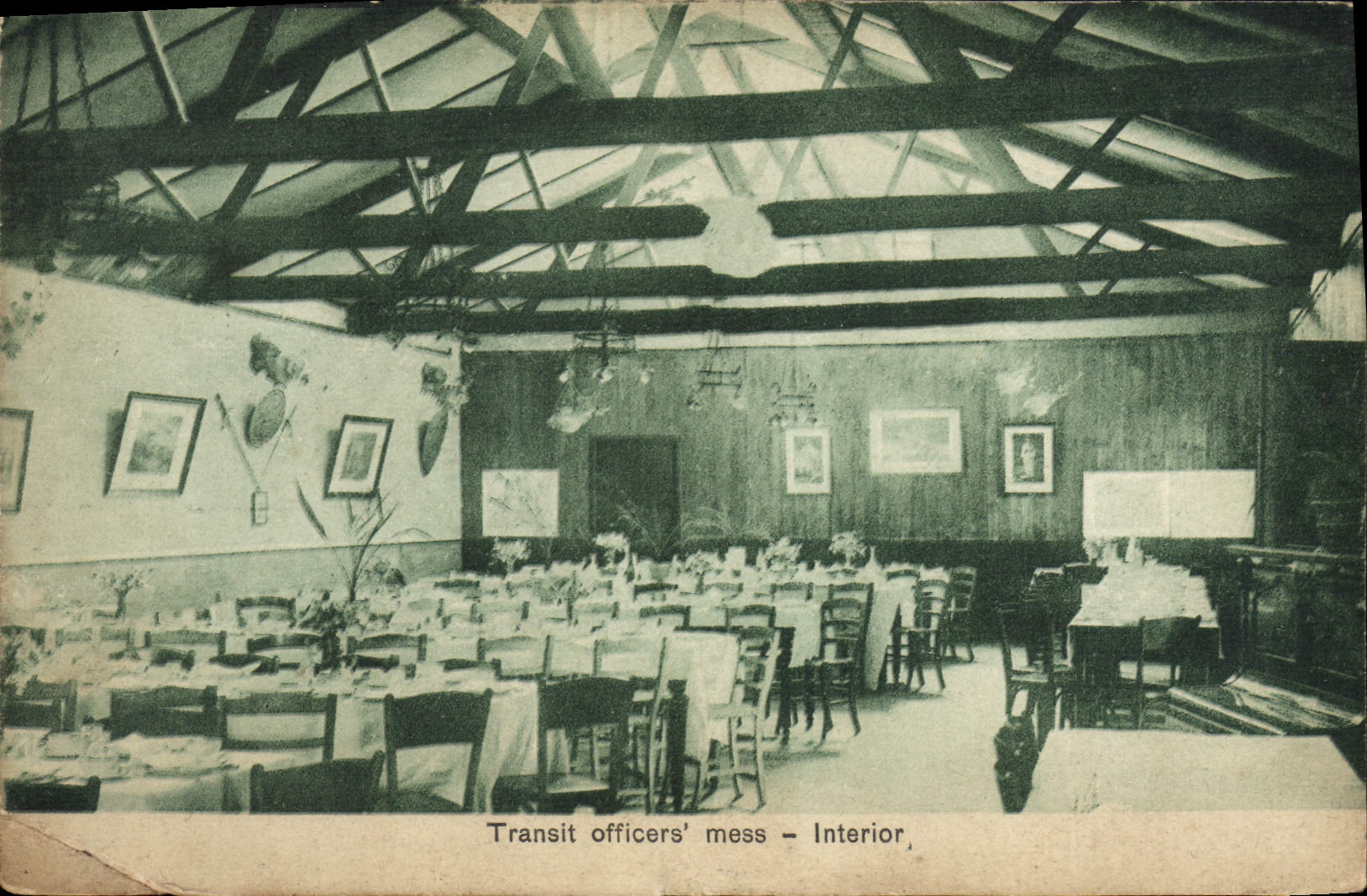 CPA Militaria Transit officers's mess Interior 