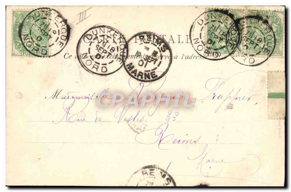 Dunkerque — Fêtes Franco-Russes — L'Escadre — Verso